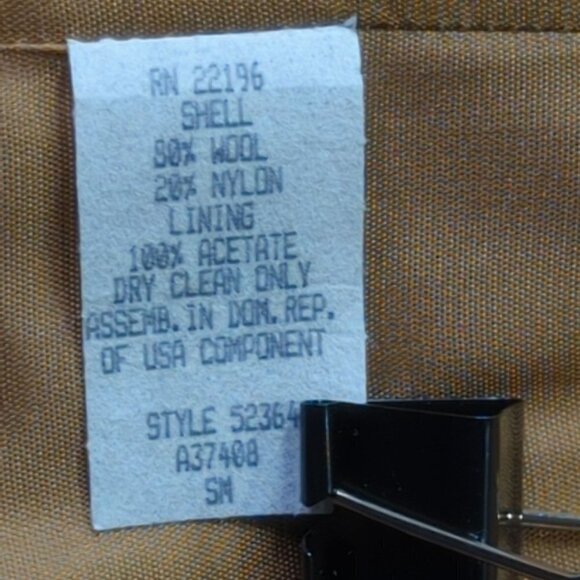 Herman Key Mid Length Brown Wool Blend Coat, Small/Medium, NWT - Picture 10 of 10